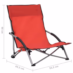 VidaXL 312490 sedia da esterno Terrazzo Oxford, Acciaio Rosso - Vista aggiuntiva 8