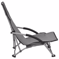 VidaXL 312491 sedia da esterno Terrazzo Oxford, Acciaio Grigio - Vista aggiuntiva 4