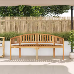 vidaXL Panchina a Forma di Banana 180 cm in Legno Massello di Teak - Vista aggiuntiva 3