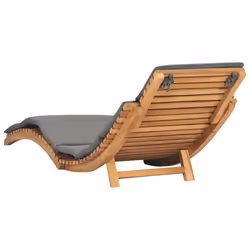 VidaXL 310668 sedia da esterno Salone Seduta imbottita Teak Grigio - Vista aggiuntiva 4