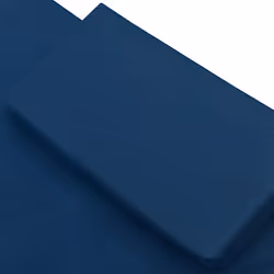 VidaXL 313535 sedia da esterno Terrazzo Seduta imbottita Oxford, Acciaio Blu - Vista aggiuntiva 5