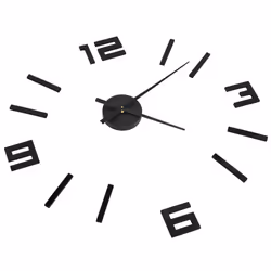 vidaXL Orologio da Parete 3D Design Moderno Nero 100 cm XXL - Vista aggiuntiva 3