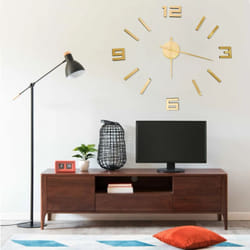 Vidaxl - Orologio da Parete 3D Design Moderno Oro 100 cm xxl 2329