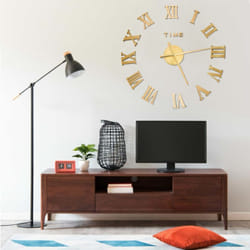 Vidaxl - Orologio da Parete 3D Design Moderno Oro 100 cm xxl 70485
