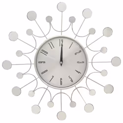 Orologio da Parete Argento 40 cm in Metallocod mxl 71448 - Vista aggiuntiva 2