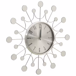 Orologio da Parete Argento 40 cm in Metallocod mxl 71448 - Vista aggiuntiva 3