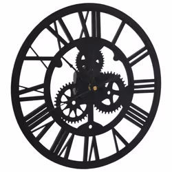 vidaXL Orologio da Parete Nero 30 cm Acrilico - Vista aggiuntiva 3