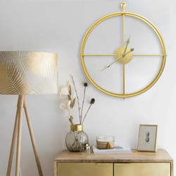 Vidaxl - Orologio da Parete Oro 52 cm in Ferro