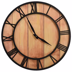 Orologio da Parete 39 cm Marrone e Nero in MDF e Ferrocod mxl 97363 - Vista aggiuntiva 2