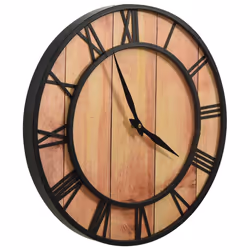 Orologio da Parete 39 cm Marrone e Nero in MDF e Ferrocod mxl 97363 - Vista aggiuntiva 3
