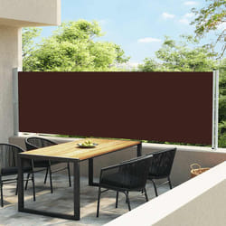 vidaXL Tenda Laterale Retrattile per Patio 140x600 cm Marrone