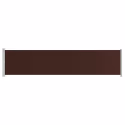 vidaXL Tenda Laterale Retrattile per Patio 140x600 cm Marrone - Vista aggiuntiva 2