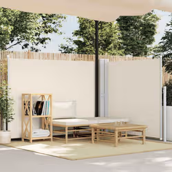 VidaXL 313388 ombrellone da cortile Crema, Grigio - Vista aggiuntiva 2