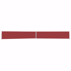 vidaXL Tenda Laterale Retrattile per Patio 170x1200 cm Rossa - Vista aggiuntiva 2