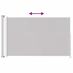 vidaXL Tenda Laterale Retrattile per Patio 180x300 cm Crema - Vista aggiuntiva 3