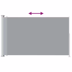 vidaXL Tenda Laterale Retrattile per Patio 180x300 cm Grigia - Vista aggiuntiva 3