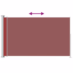 vidaXL Tenda Laterale Retrattile per Patio 180x300 cm Rossa - Vista aggiuntiva 3