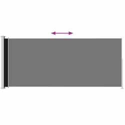 TendaLaterale Retrattile per Patio 180x500 cm Neracod mxl 121006 - Vista aggiuntiva 3