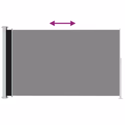 vidaXL Tenda Laterale Retrattile per Patio 200x300 cm Nero - Vista aggiuntiva 3