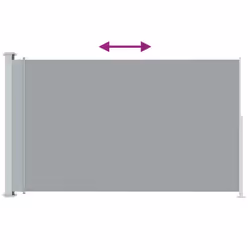 vidaXL Tenda Laterale Retrattile per Patio 200x300 cm Grigia - Vista aggiuntiva 3