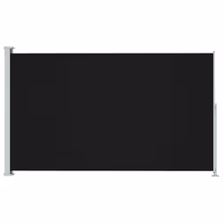 vidaXL Tenda Laterale Retrattile per Patio 220x300 cm Nera - Vista aggiuntiva 2