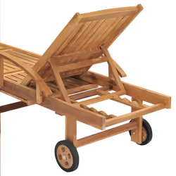 VidaXL 48015 sedia da esterno Salone Seduta imbottita Acciaio galvanizzato, Teak - Vista aggiuntiva 8