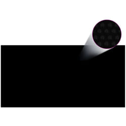 Vidaxl - Copripiscina Rettangolare 1200x600 cm in pe Nero 3877