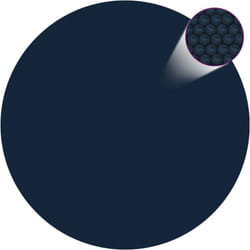 Vidaxl - Pellicola Galleggiante Solare pe per Piscina 381 cm Nero e Blu 84098