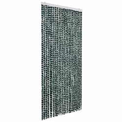 vidaXL Zanzariera Verde e Bianco 100x220 cm Ciniglia - Vista aggiuntiva 2