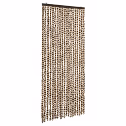 vidaXL Zanzariera Beige e Marrone 56x185 cm Ciniglia - Vista aggiuntiva 2