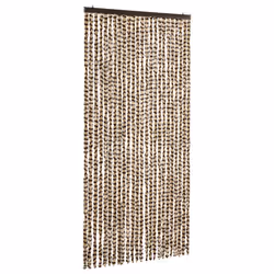 vidaXL Zanzariera Beige e Marrone 100x220 cm Ciniglia - Vista aggiuntiva 2