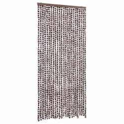 vidaXL Zanzariera Marrone e Bianco 100x220 cm Ciniglia - Vista aggiuntiva 2