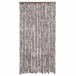 vidaXL Zanzariera Marrone e Bianco 100x220 cm Ciniglia - Vista aggiuntiva 3