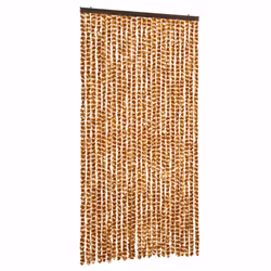 vidaXL Zanzariera Ocra e Bianco 100x220 cm Ciniglia - Vista aggiuntiva 2
