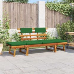 Vidaxl - Panca da Giardino Cuscini 2-in-1 190 cm Legno Massello d'Acacia