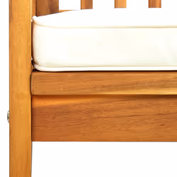 VidaXL 312128 sedia da esterno Terrazzo Seduta imbottita Legno di acacia Crema, Bianco - Vista aggiuntiva 8