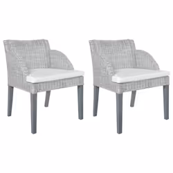 VidaXL 325488, Legno di mango, Malacca, 600 mm, 590 mm, 760 mm, 2 pz, Grigio
