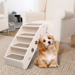 Vidaxl - Scala Pieghevole per Cani Piedini antiscivolo 62x40x49,5 cm vari colori colore : Crema