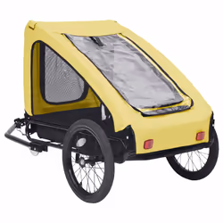 Rimorchio da Bici per Animali Domestici Giallo e Nerocod mxl 70955 - Vista aggiuntiva 3