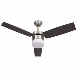 vidaXL Ventilatore Soffitto con Luce e Telecomando 108cm Marrone Scuro - Vista aggiuntiva 2