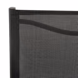 VidaXL 313078 sedia da esterno Terrazzo Acciaio, Tessile Nero - Vista aggiuntiva 6