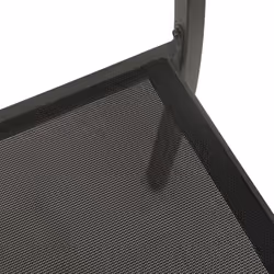 VidaXL 313078 sedia da esterno Terrazzo Acciaio, Tessile Nero - Vista aggiuntiva 7