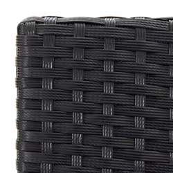 VidaXL 313437 sedia da esterno Terrazzo Seduta imbottita Poliestere, Rattan sintetico, Acciaio Nero, Crema - Vista aggiuntiva 7