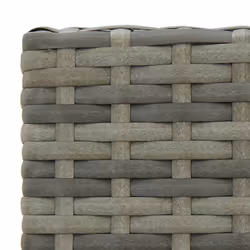 VidaXL 313453 sedia da esterno Terrazzo Rattan sintetico, Acciaio Grigio - Vista aggiuntiva 6