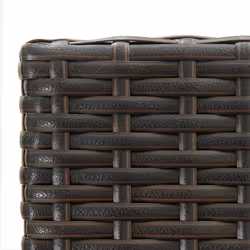 VidaXL 313454 sedia da esterno Terrazzo Rattan sintetico, Acciaio Marrone - Vista aggiuntiva 7