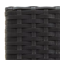 VidaXL 313455 sedia da esterno Terrazzo Rattan sintetico, Acciaio Nero - Vista aggiuntiva 7
