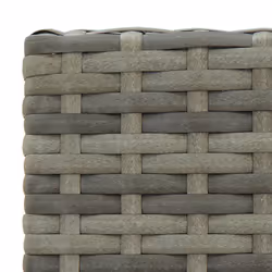 VidaXL 313456 sedia da esterno Terrazzo Rattan sintetico, Acciaio Grigio - Vista aggiuntiva 7