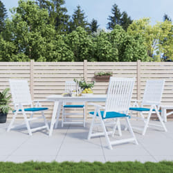 Cuscini per Sedia 6 pz, Comodo cuscino per sgabello Blu 40x40x3 cm in Tessuto Oxford Vidaxl 4611