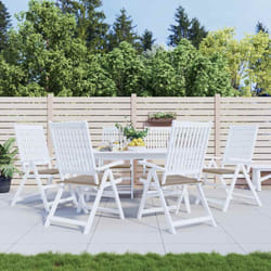 Cuscini per Sedia 6 pz Tortora 40x40x3 cm in Tessuto Oxford Vidaxl 488019