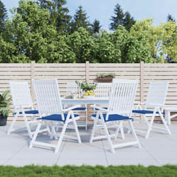 Cuscini per Sedia 6 pz Blu Reale 40x40x3 cm in Tessuto Oxford - Vidaxl